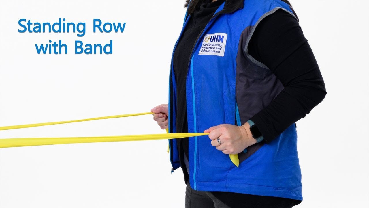 How to Do a Standing Row with Band