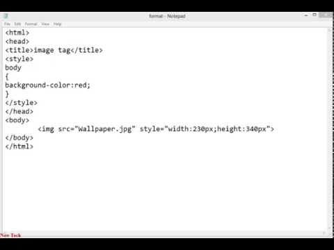 How to Insert an Image in a Webpage (HTML / XHTML) - YouTube