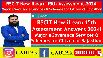 RSCIT New iLearn 15th Assessment Answers 2024 |