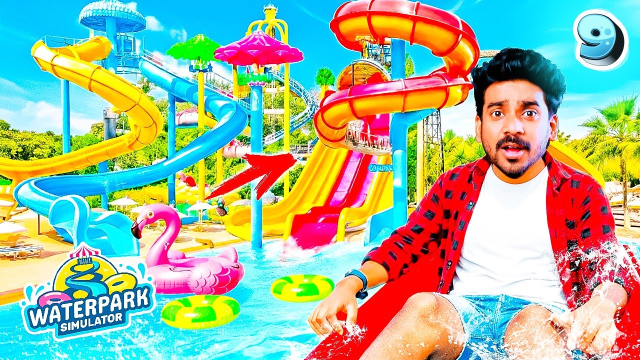 🌊 FINALLY MY WATERPARK IS HUGE!..💸 | Waterpark Simulator