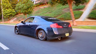 Slammed Infiniti on ALL DONUTS Goes to Car Meet