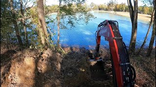 Cutting In The Ditch And Installing The Overflow