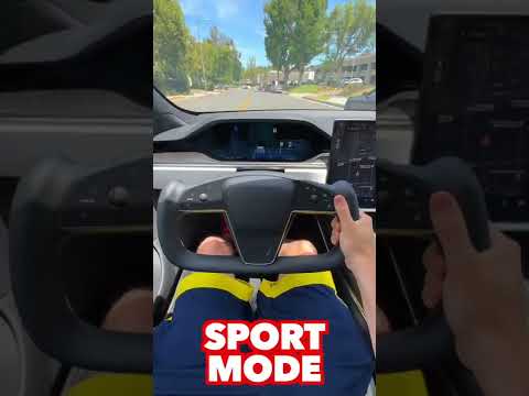 Tesla Model S Plaid 0-60mph Chill v Sport v Plaid Mode! #shorts