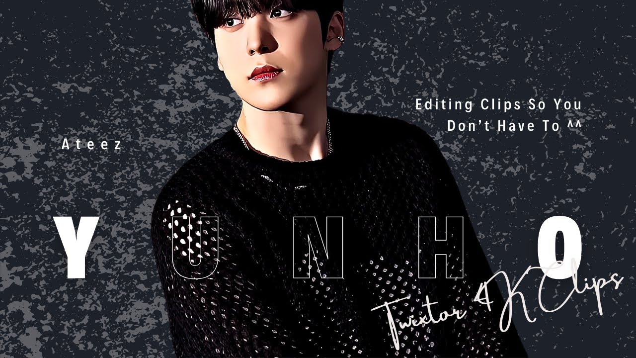 Yunho Ateez - 4K Editing Clips (Slow Mo/Twixtor)