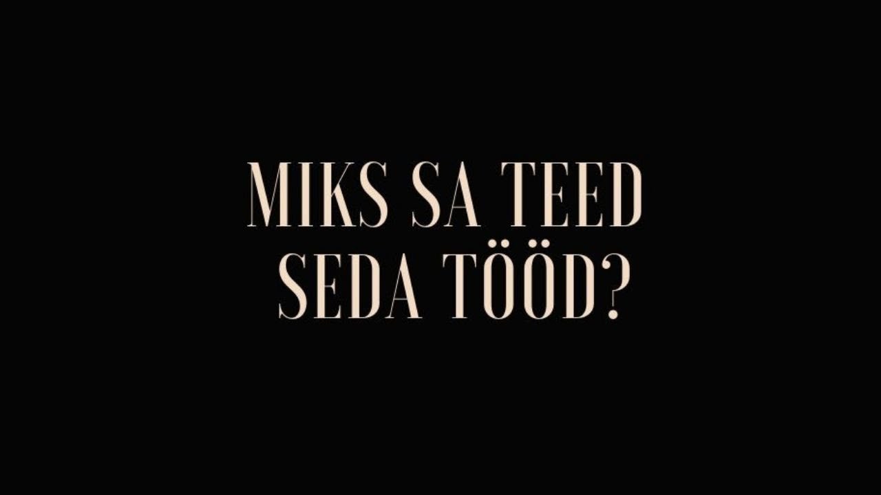 Miks inimesed vihkavad enda tööd?