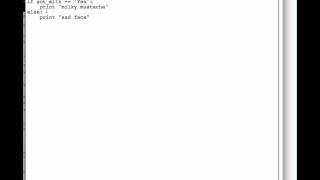 week 2 conditional loops got milk [PYTHON]