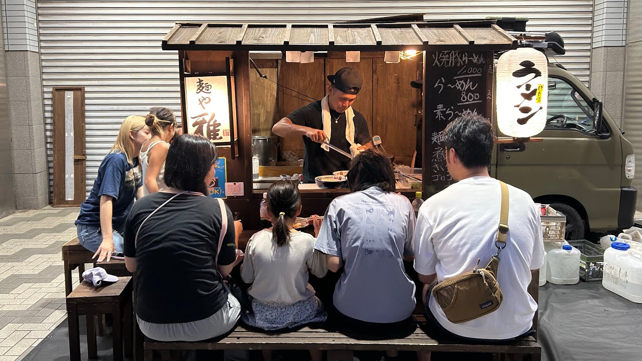 Must visit ramen stall experience! - Japanese street food - yatai noodles near Tokyo