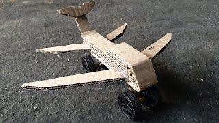 How To Make Flying Airplane Using Cardboard #DIY✈✈✈✈