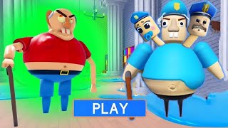 ESCAPE EVIL GRANDPA! (OBBY) HARD & BILLY'S POLICE PRISON ESCAPE!🍔(FIRST PERSON OBBY) HARD - Roblox