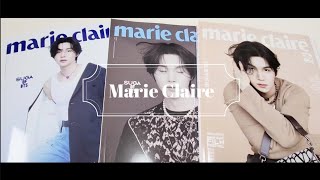 開封動画 marie claire Unboxing SUGA AgustD BTS ユンギさんのmarie claire 一緒に見よう