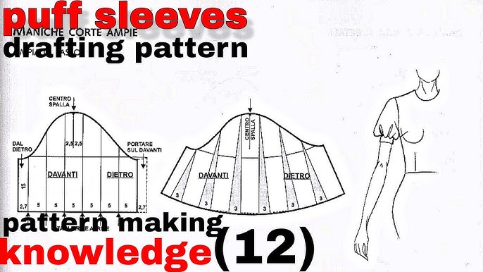fashion-diy-designing-a-wide-short-sleeve-easy-sleeve-pattern-drafting-tutorial-youtube