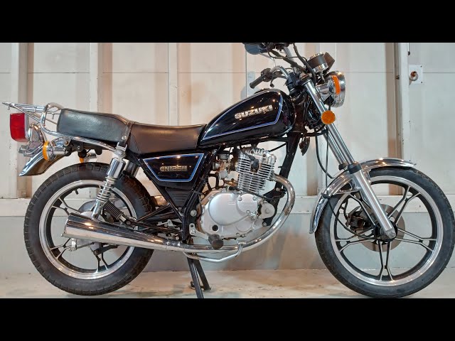R8.3.6 スズキ GN125H ブラック ブルー - YouTube