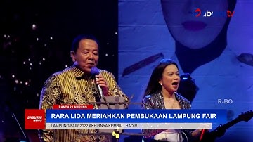 Rara Lida Meriahkan Malam Pembukaan Lampung Fair 2022 - SaburaiNEWS