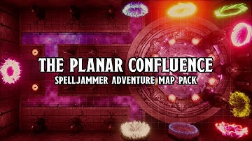 The Planar Confluence | Spelljammer | Animated maps / battlemaps for TTRPG | D&D