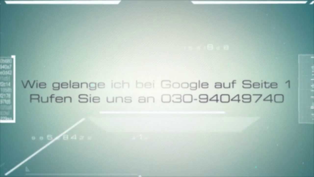 Wie gelange ich bei Google auf Seite 1