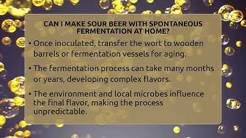 Can I Make Sour Beer With Spontaneous Fermentation At Home? - The Pint Guy