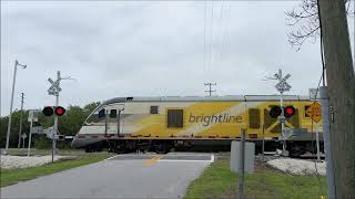 Michigan Street Railroad Crossing, Fort Pierce, FL
This was the fifth railroad crossing I recorded on March 17, 2026. After recording 6th Street in Vero Beach, documentation once again, continued along the FEC Mainline. Until I reached Michigan Street outside Fort Pierce. There, at the time I was close to this crossing, I decided to get it recorded because another Brightline train was coming, so therefore, yet another crossing recorded!
Crossing info:
Main signal on the left: 4 - 12x24 WCH Flatback w/ Leotek IL series LEDs, a WCH Style 4 gate mechanism, 4 NEG LED gatelights, and a General Signals Type 3 E-Bell.
Exit signal on the left: 2 - 12x24 WCH Flatback w/ Leotek IL series LEDs, a WCH Style 4 gate mechanism, 4 NEG LED gatelights, and a General Signals Type 3 E-Bell.
Main signal on the right: 4 - 12x24 WCH Flatback w/ Leotek IL series LEDs, a WCH Style 4 gate mechanism, 4 NEG LED gatelights, and a General Signals Type 3 E-Bell.
Exit signal on the right: 2 - 12x24 WCH Flatback w/ Leotek IL series LEDs, a WCH Style 4 gate mechanism, 4 NEG LED gatelights, and a General Signals Type 3 E-Bell.
Location:
Michigan Street
Fort Pierce, Florida
Locomotives:
BLFX 117 - Siemens SC-44
BLFX 110 - Siemens SC-44
Filmed March 17, 2026
Camera used: iPhone 16 Pro Michigan Street Railroad Crossing, Fort Pierce, FL