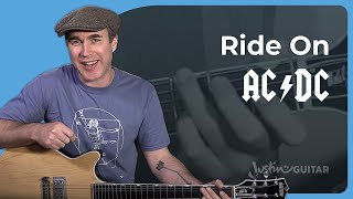 AC/DC - Ride On Guitar Lesson Tutorial - Chords Strumming Malcolm Angus