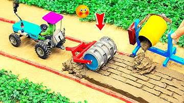Diy tractor stuck in mud mini science project #5 || @KeepVilla | Tech Creators