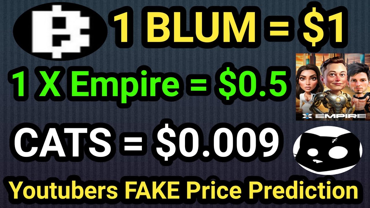 BLUM, XEmpire, CATS FAKE Price Prediction || Athene Network || ICE Network  || NOT Coin || Crypto