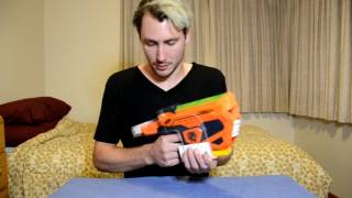 Nerf Vortex Fusefire: Pump action modification.