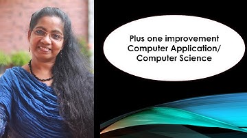 Fundamentals of Computer - Part 2 | Improvement Exam | +1 Computer Application/Science in Malayalam
