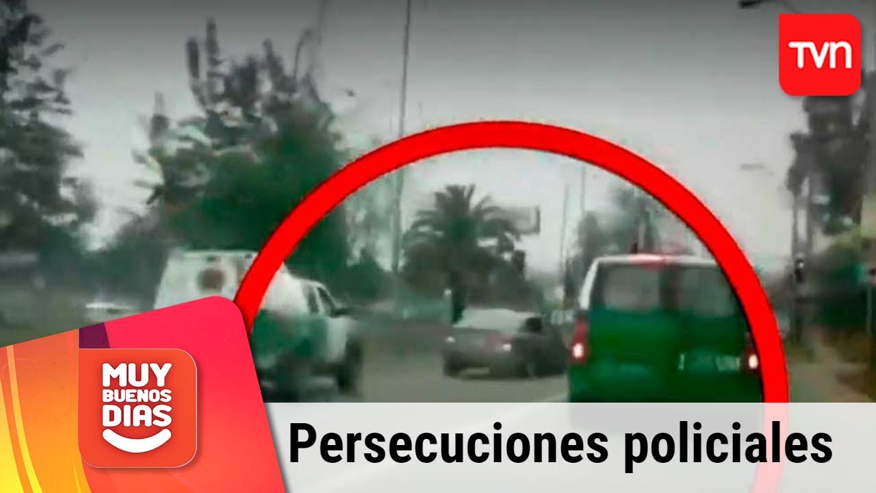 Peligrosas e impactantes persecuciones policiales en Chile | Muy buenos días | Buenos días a todos