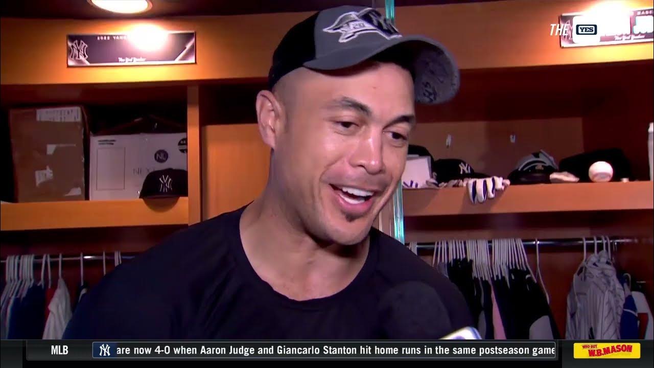 Giancarlo Stanton on the throwing the first punch vs. Guardians 