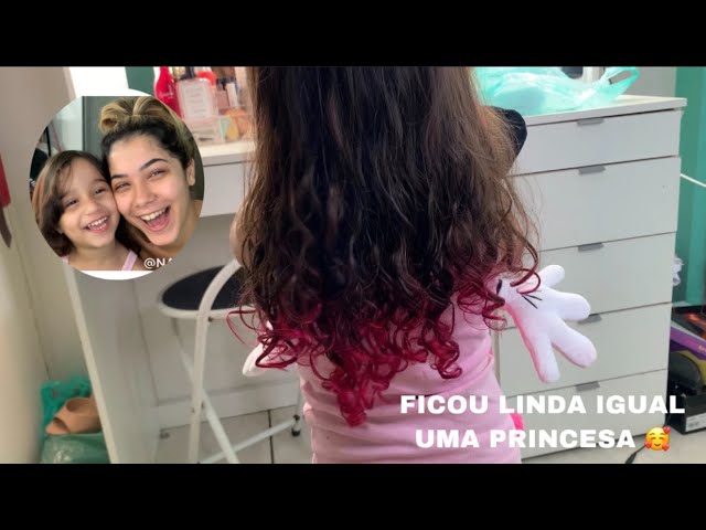 Pintei meu Cabelo com corante alimentício 