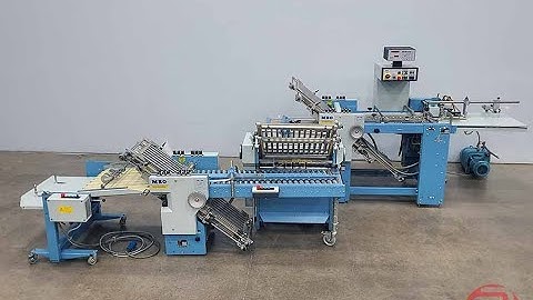 1999 MBO B120 Pile Feed Paper Folder w/ 8pg, 16pg, and Mobile Delivery - 071123235010A