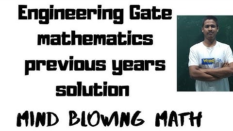 GATE Engineering mathematics | linear algebra solution 2003 (ME)|eigen value
