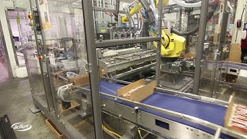 Delkor C Series Robotic Loader loading cheese at Cabot Creamery Co-operative