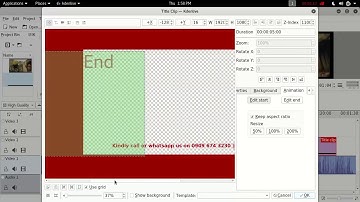 how to make scroll text on a buttom bar in Kdenlive