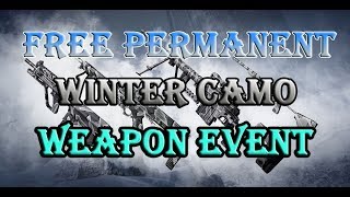 WARFACE - FREE PERMANENT WINTER CAMO WEAPON - GUNS FOR TOKENS EVENT