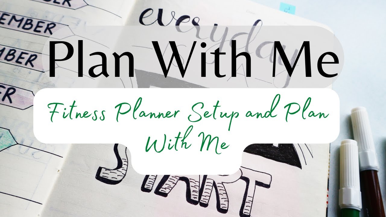 Plan With Me Week in my Fitness Planner Fitness Planner Setup YouTube