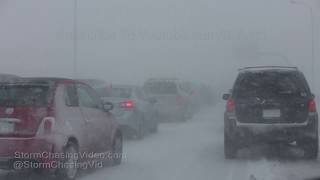 Colorado Springs, CO Severe Blizzard Conditions Close I-25 - 3/13/2019