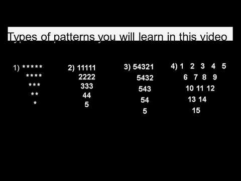 Pattern programs in C part-6