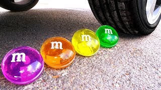 Crushing Crunchy & Soft Things by Car! Experiment Car vs Surprise Eggs & candy Slime