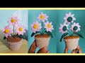 Part 1 2 How To Crochet Flowers In A Pot Easy Tutorial For Beginners Pattern