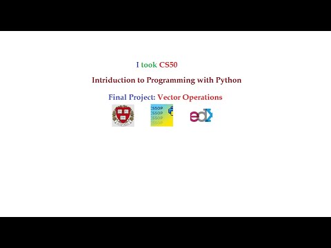 My CS50 Final Project: Vector Operations