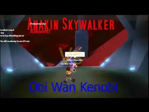 Roblox Anakin Skywalker Vs Obi Wan Kenobi Youtube - roblox obi wan kenobi