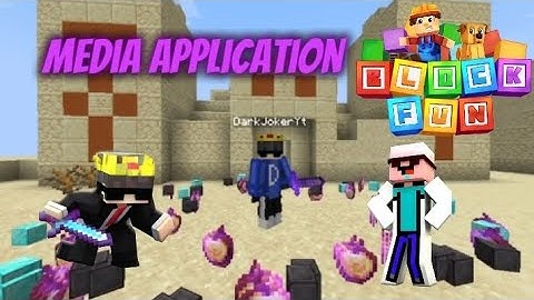 My Media Application For 𝖡𝗅𝗈𝖼𝗄𝖥𝗎𝗇  #darkjokeryt #minecraft #blockfun #whoap
