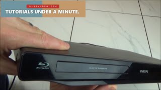 how to manually remove a stuck disc - philips blu-ray player bdp2700