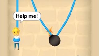 Rescue Cut - Rope Puzzle Gameplay Walkthrough screenshot 5