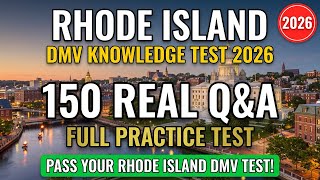 Rhode Island DMV Permit Practice Test 2026 — 150 Real DMV Questions You MUST KNOW!