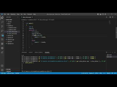 A. Plus or Minus|| Codeforces Round 859 (Div. 4)||Codeforces Solution|| Subscribe