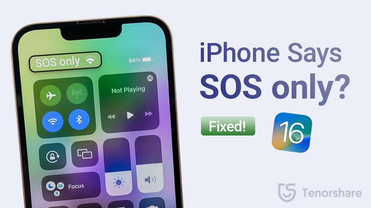 How do I get rid of SOS only on my iPhone?
