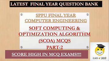 Soft Computing & Optimization Algorithms MCQs |SPPU MCQ Question Bank|SCOA MCQs #punericomputer
