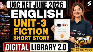 UGC NET English Literature Classes | UGC NET English Unit 5 | Fiction UGC NET English By Dakshita