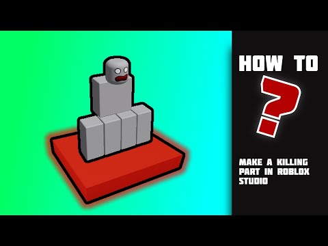 How to make a Killing part in Roblox Studio (EASY!)